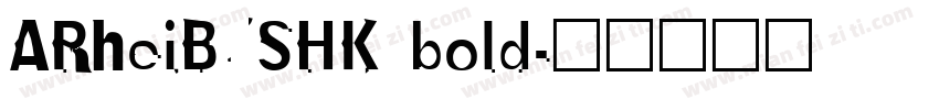 ARheiB5SHK bold字体转换